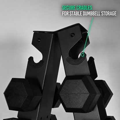 Support de rangement pour haltères hexagonaux à 5 et 6 niveaux