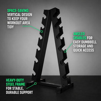 Support de rangement pour haltères hexagonaux à 5 et 6 niveaux